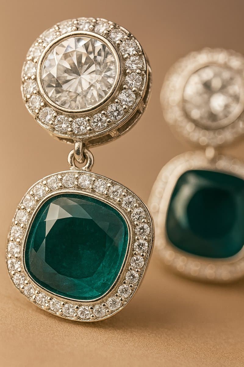 Rope Chain Necklace (Emrald Green) thumbnail 5