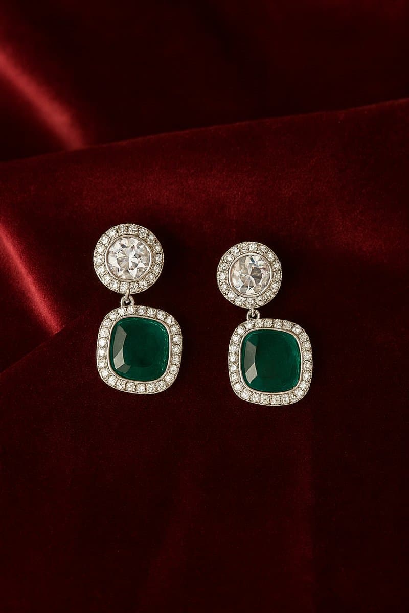 Rope Chain Necklace (Emrald Green) thumbnail 3